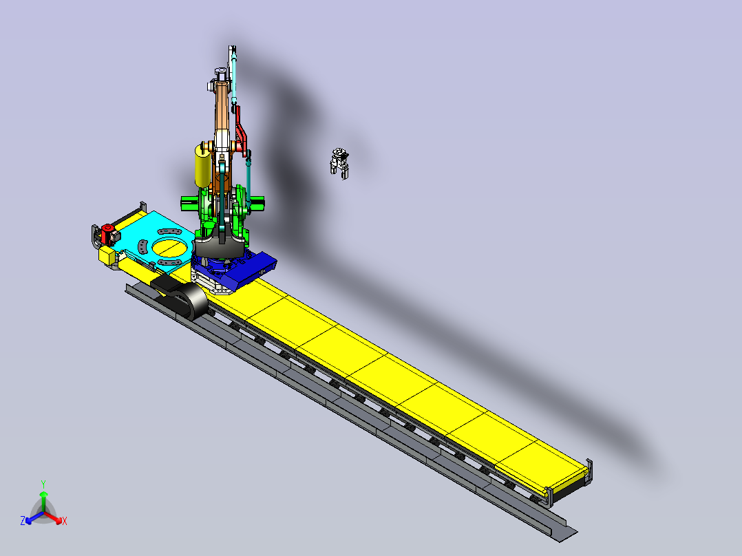 ABB机械夹手3D数模主视图