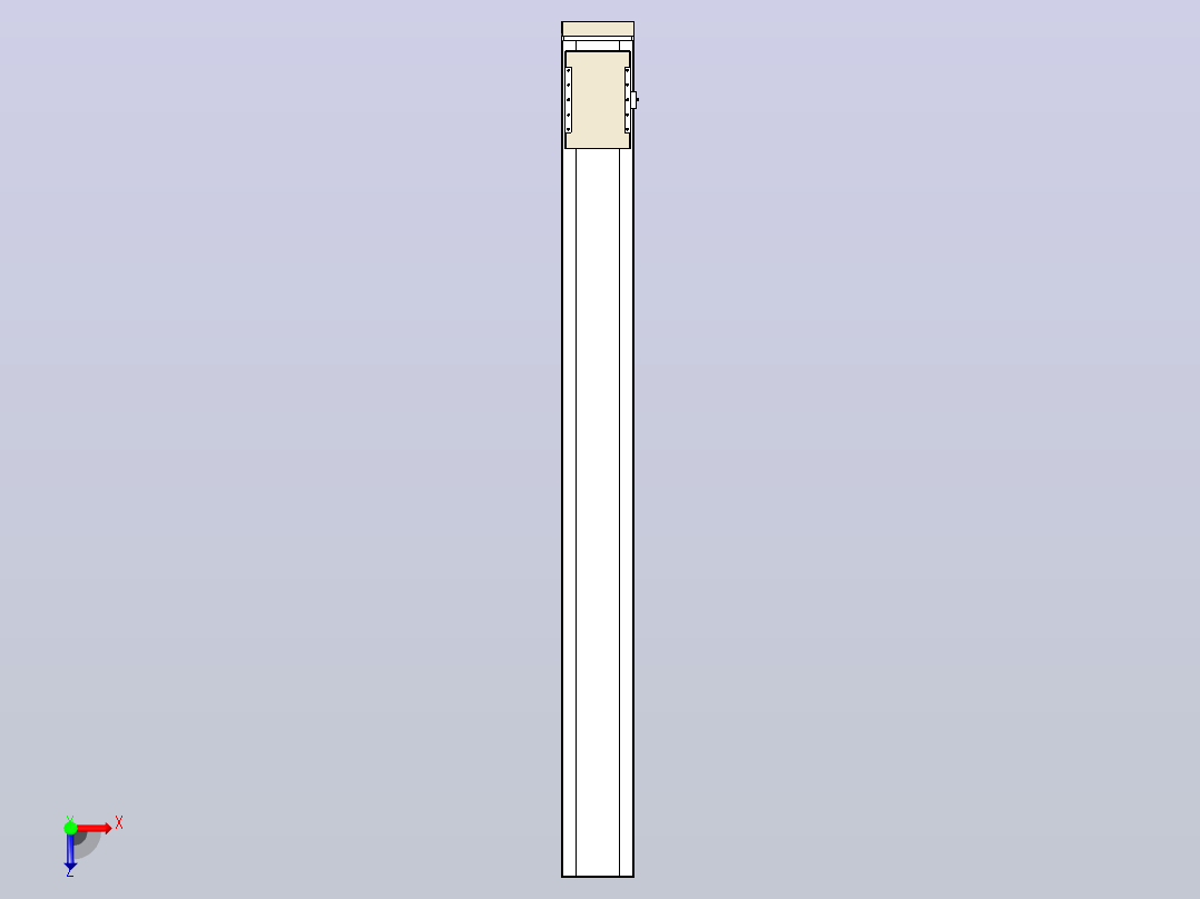 滚珠丝杠直线轴带导轨全封闭TPA-HCR-220D-3210C-L2200-MP-Y-P1K-N3俯视图