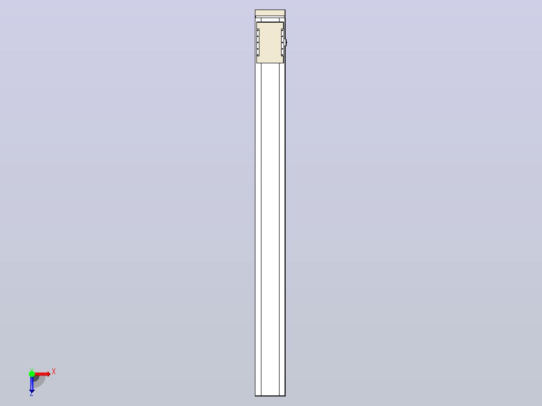 滚珠丝杠直线轴带导轨全封闭TPA-HCR-220D-3210C-L2400-MP-Y-P1K-N3俯视图
