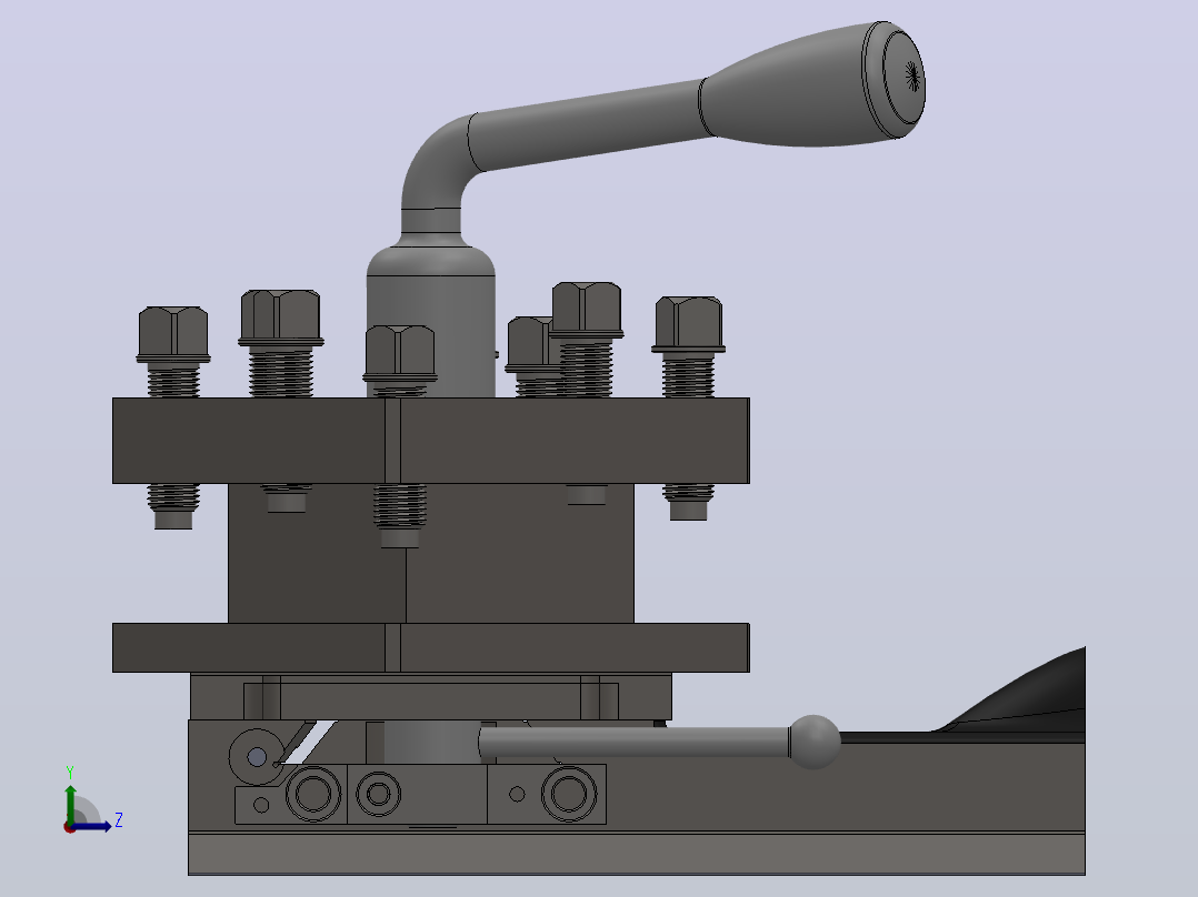 这是捷克斯洛伐克1989年生产的TOS SV 18 RA型车床左视图