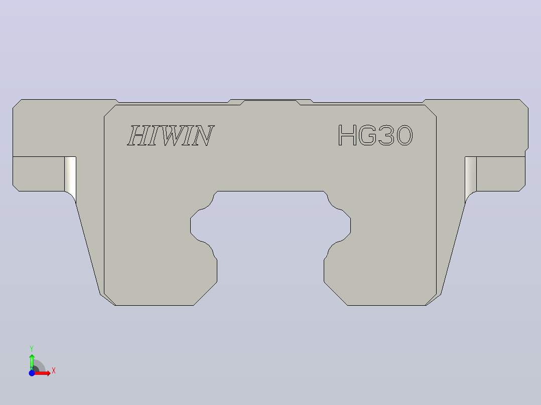 滑块 HGW30前视图