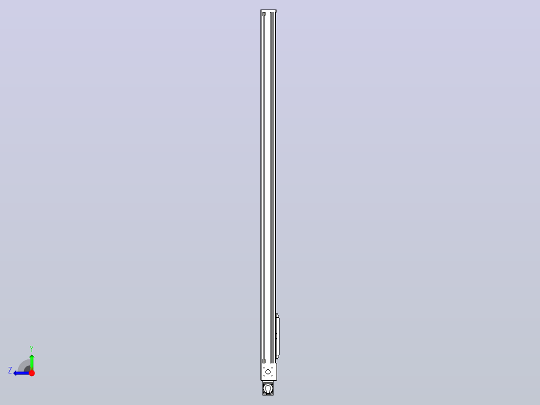 伺服电机集成皮带传动直线执行器TPA-OCB-140-256-L2250-MR-P75-N3右视图