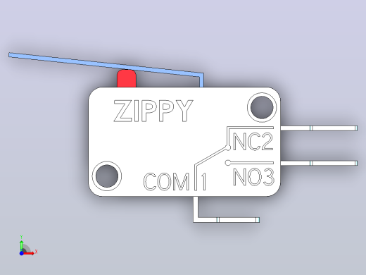 带芯片的微动开关 Zippy 3pin前视缩略图