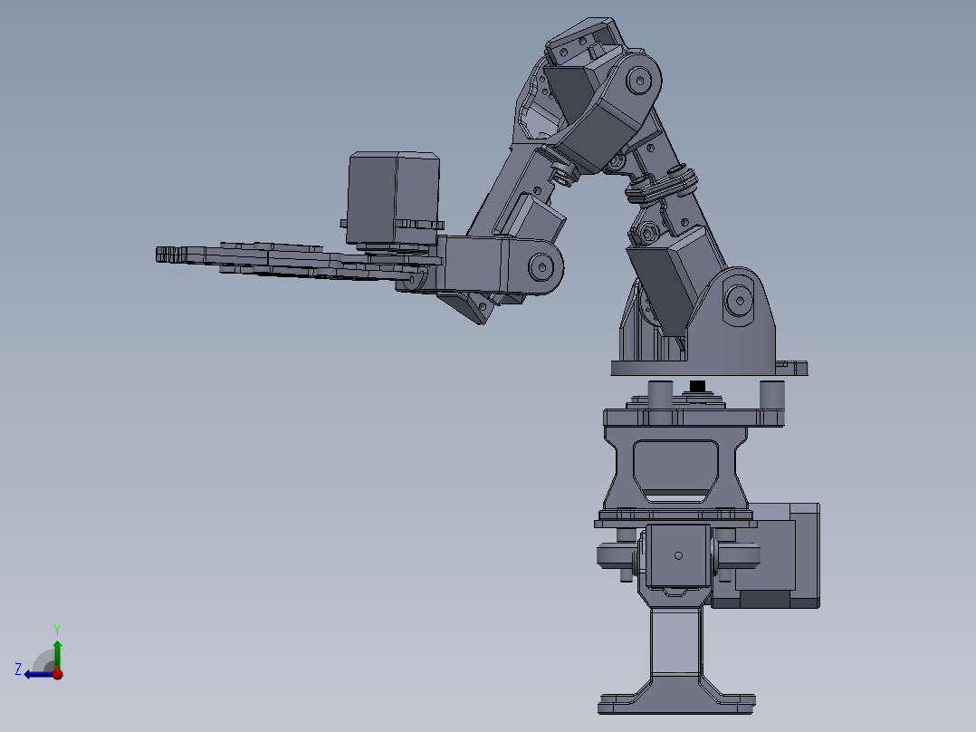 b04 ra robot-arm-5-dof SW STP右视图