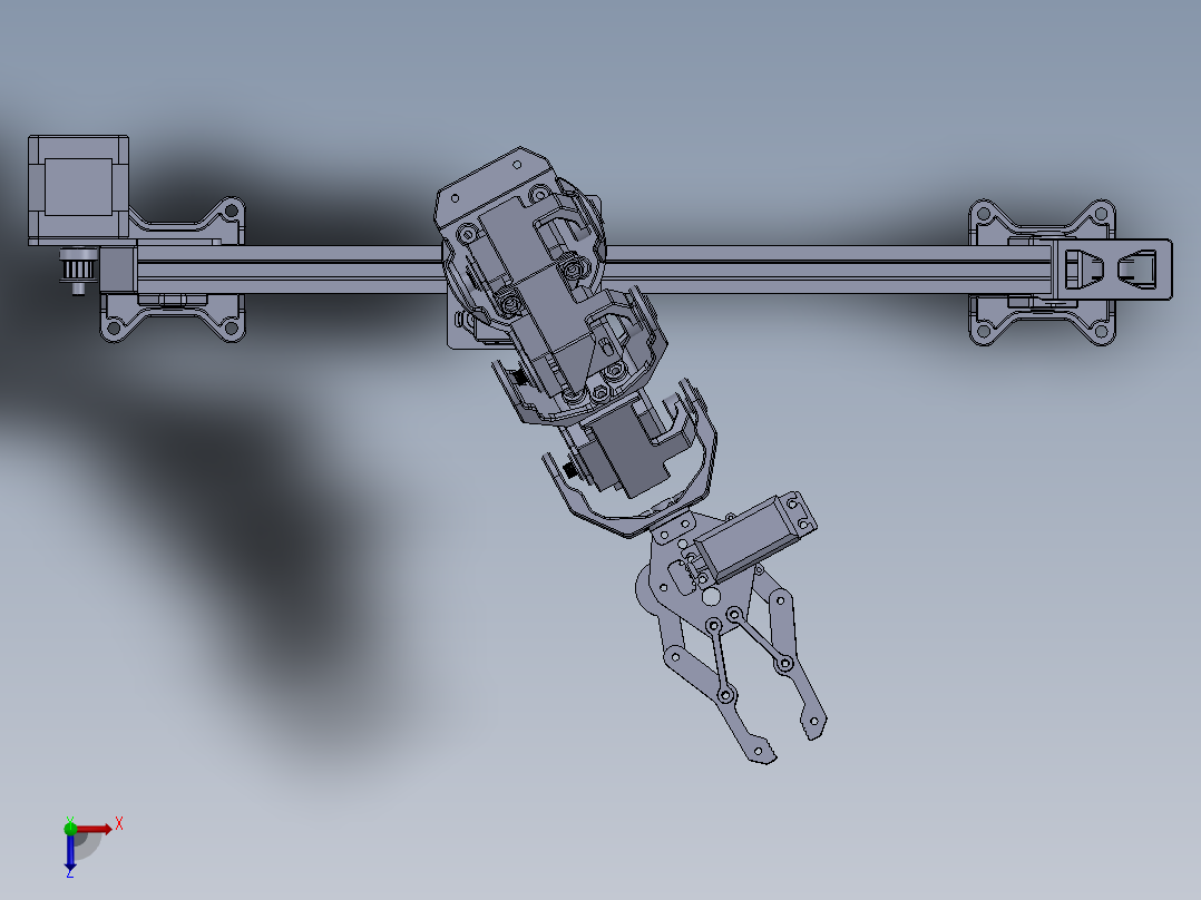 b04 ra robot-arm-5-dof SW STP俯视图