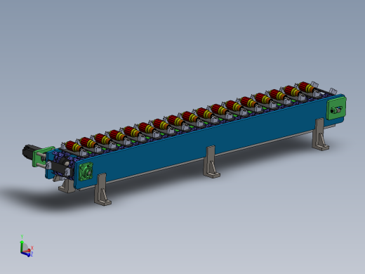 脚耳链下料输送线sw2018可编辑