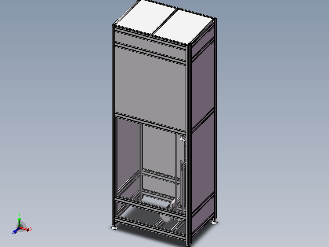 往复式升降机3D图纸H493