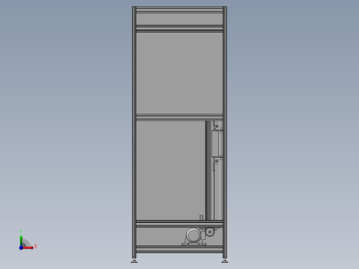 往复式升降机3D图纸H493前视缩略图