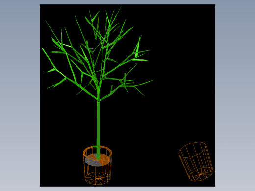 室内家具及植物三维模型四-HH001