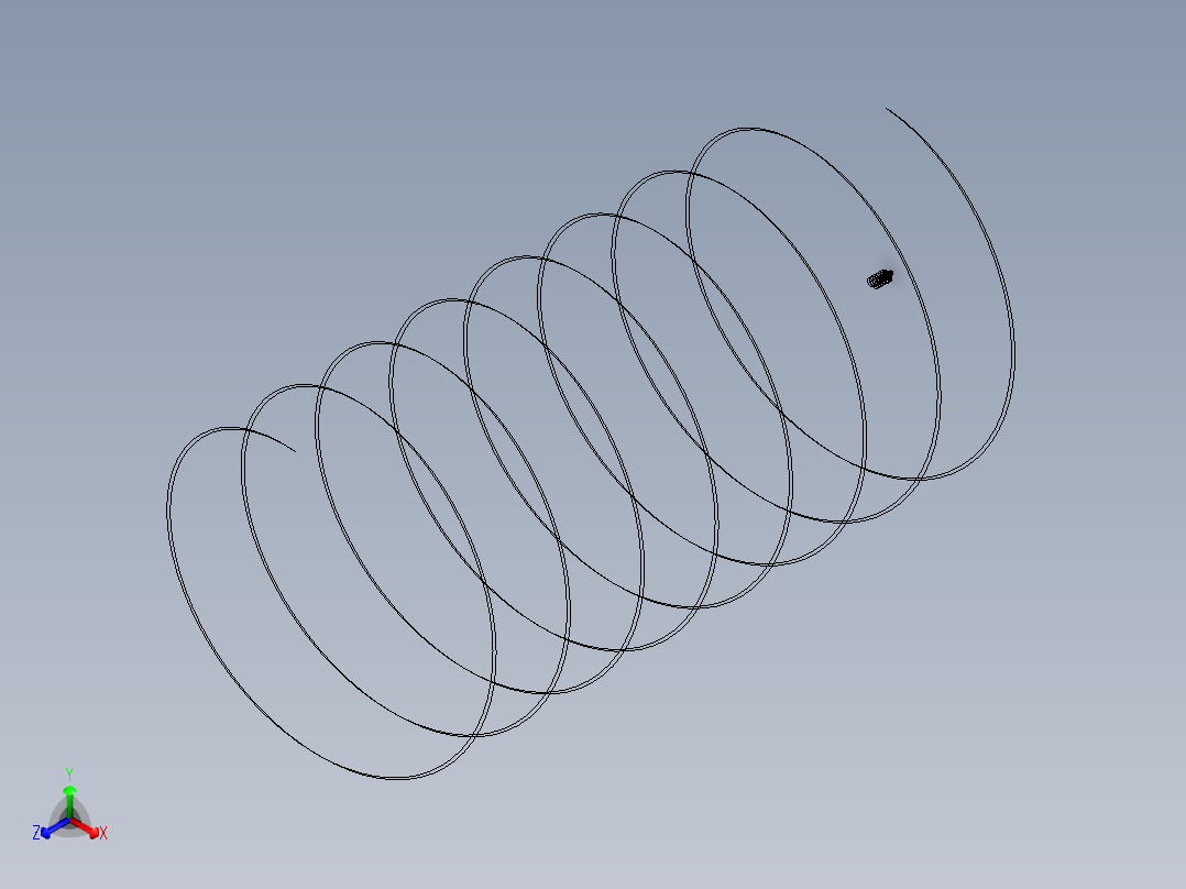 组装套杆组件3D模型正等轴测图