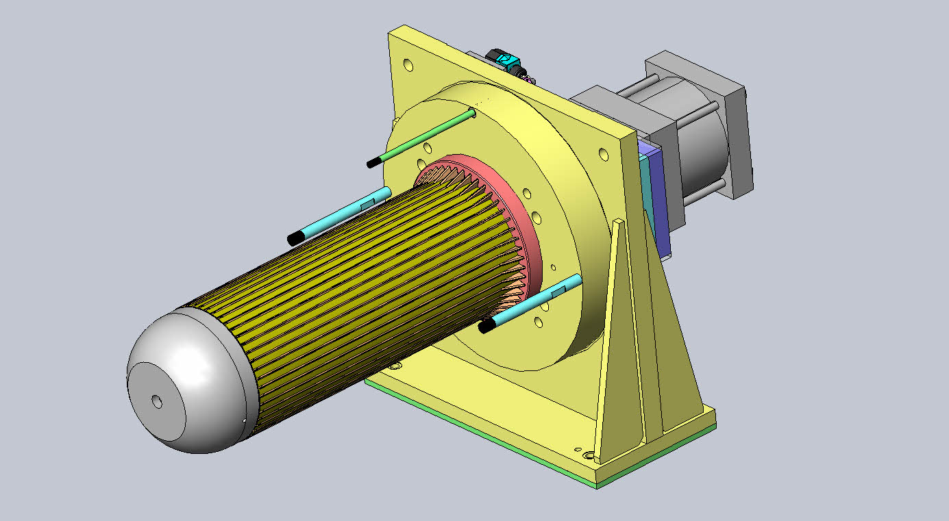 组装套杆组件3D模型