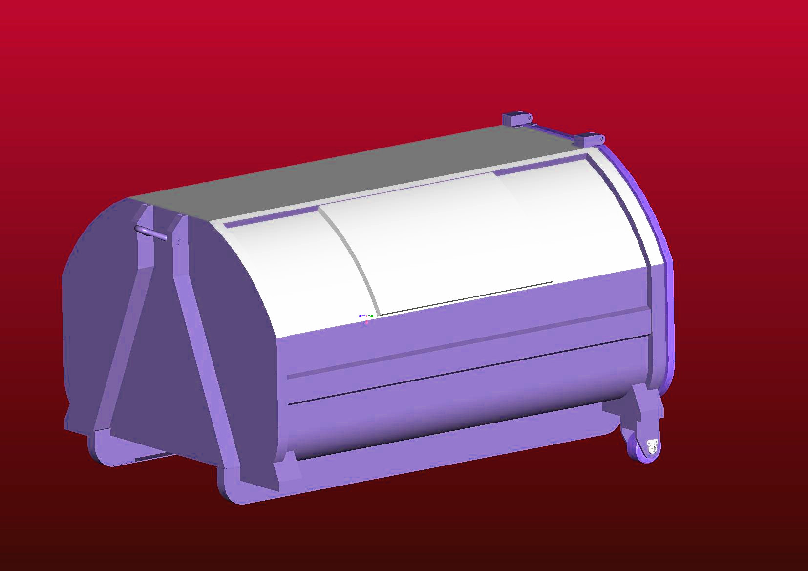 5021zxx 小型环卫收集车拉箱机构