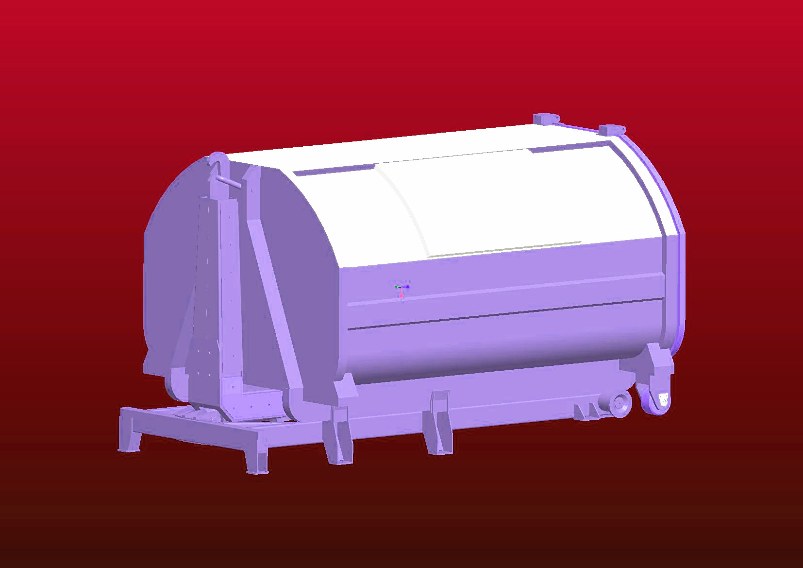 5021zxx 小型环卫收集车拉箱机构