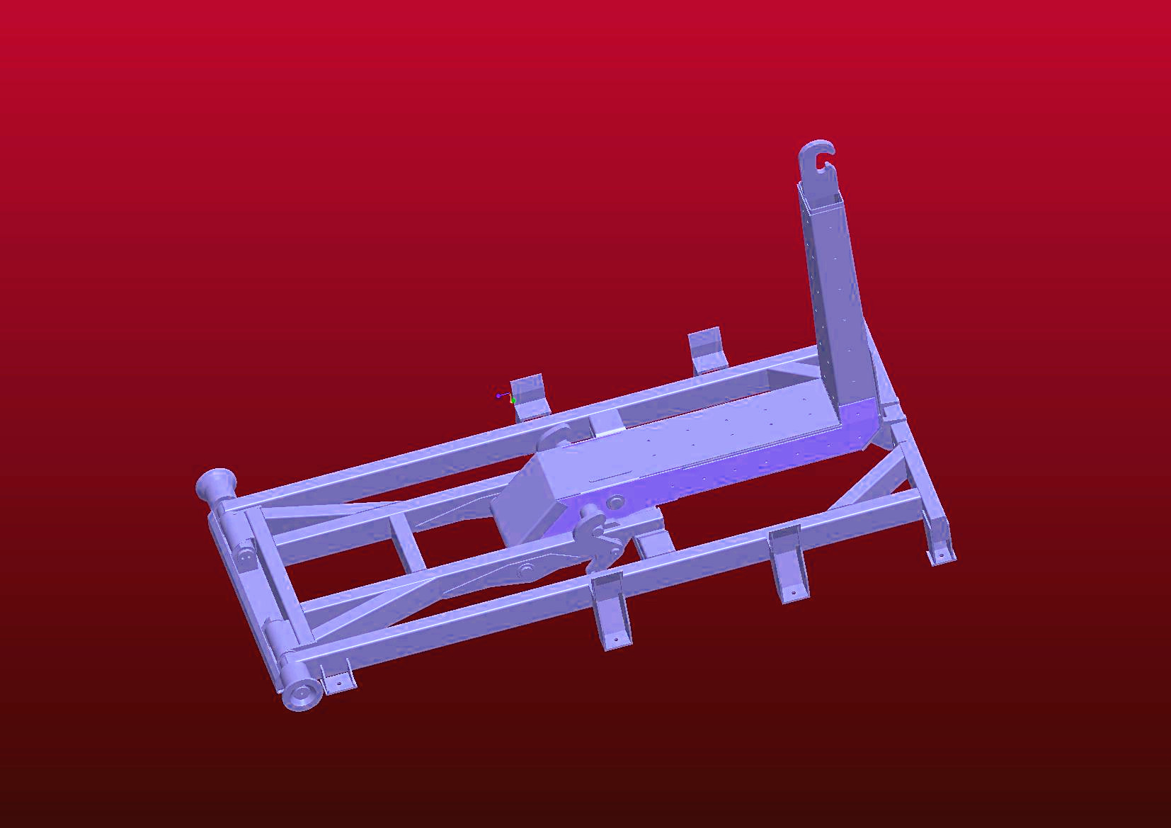 5021zxx 小型环卫收集车拉箱机构