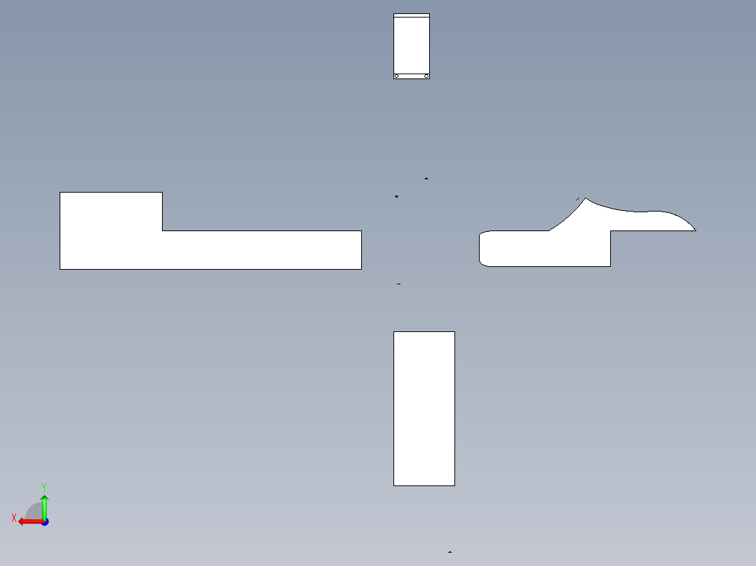 inventor 滑雪障碍设计后视图