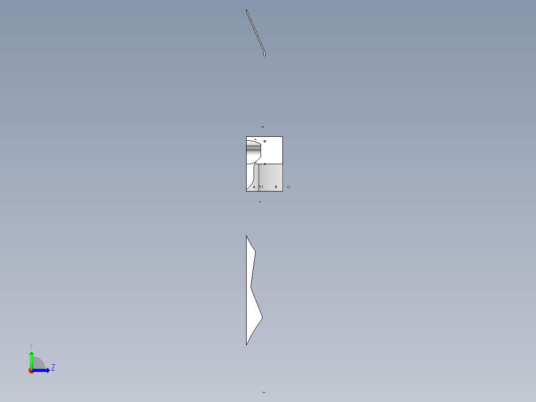 inventor 滑雪障碍设计左视图