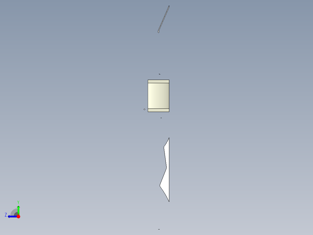 inventor 滑雪障碍设计右视图