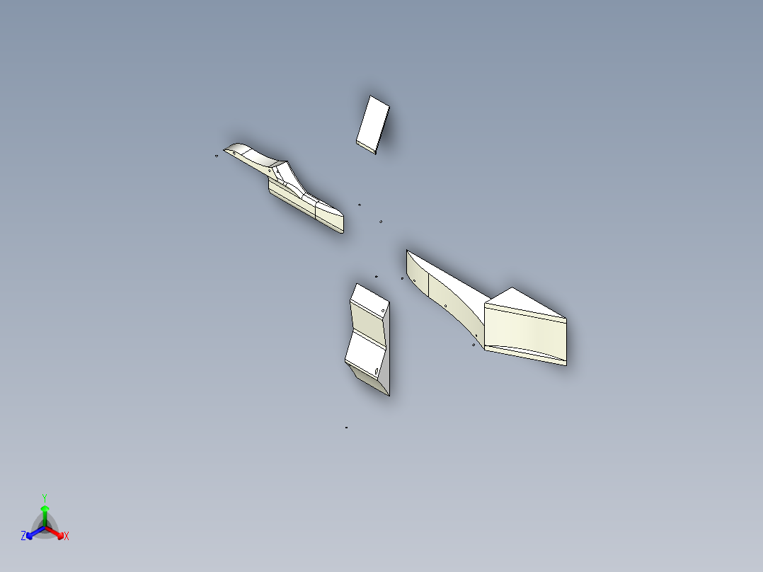 inventor 滑雪障碍设计正等轴测图