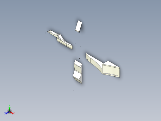 inventor 滑雪障碍设计正等轴测缩略图
