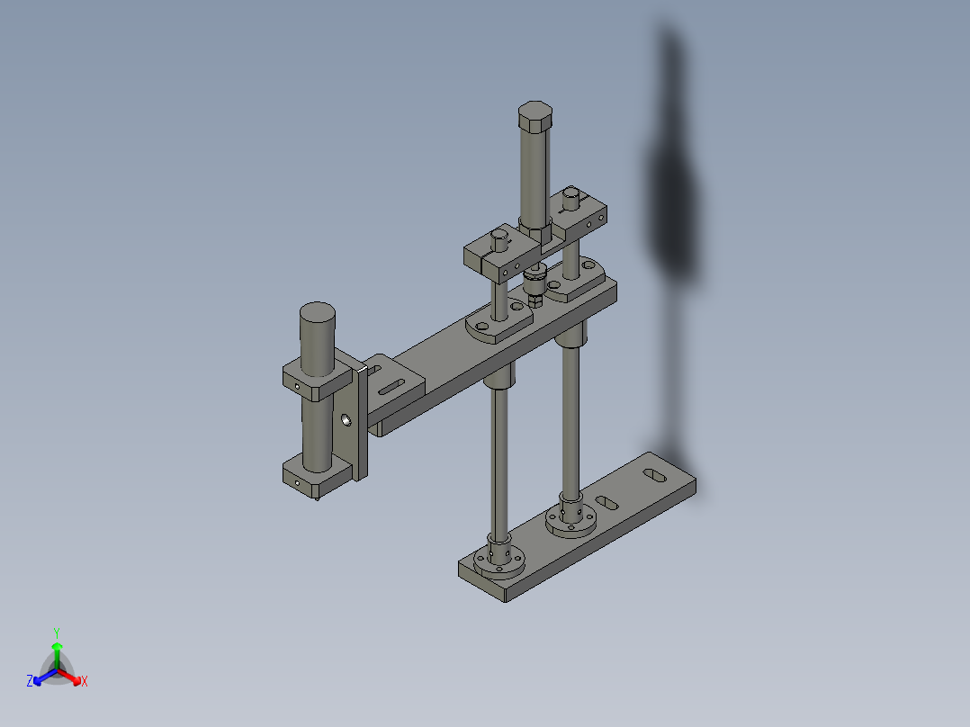 4050点红点结构正等轴测图