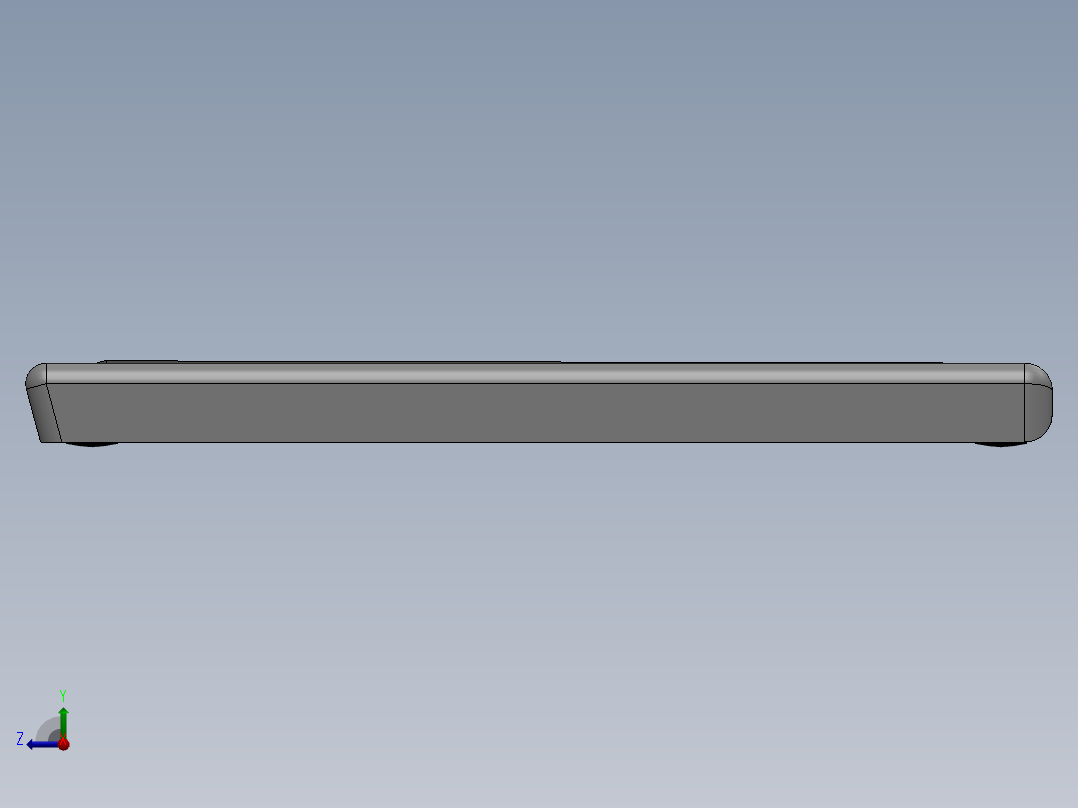 solidworks 笔记本电脑外观设计右视图