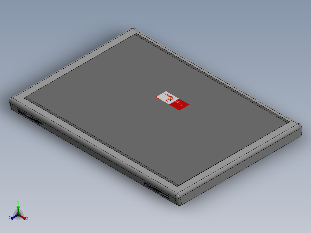 solidworks 笔记本电脑外观设计正等轴测图