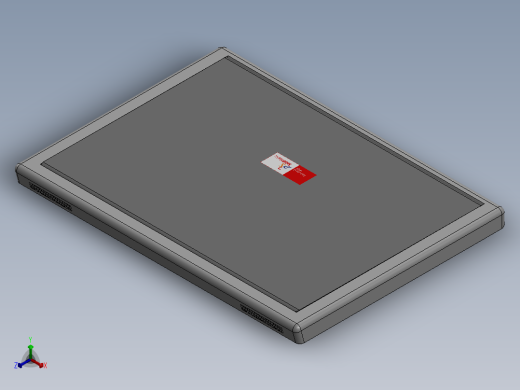 solidworks 笔记本电脑外观设计正等轴测缩略图