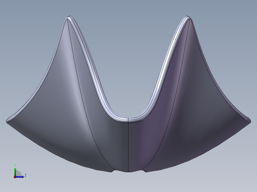 Solidworks手帕造型水果盘左视缩略图