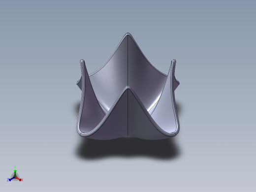 Solidworks手帕造型水果盘正等轴测缩略图