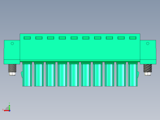 DEGSON 15EDG（公头） 3.5mm 螺钉锁紧，插拔式接线端子 FullPack-15EDGKM-3.5-10P-14-00AH后视缩略图