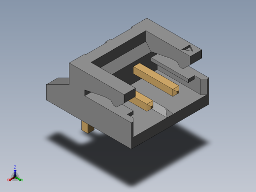 JST-S2B-EH-A.SLDPRT正等轴测缩略图
