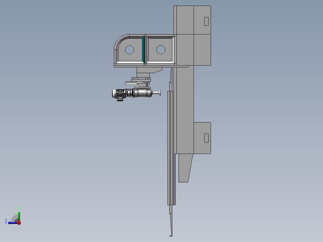 896龙门刨床右视图