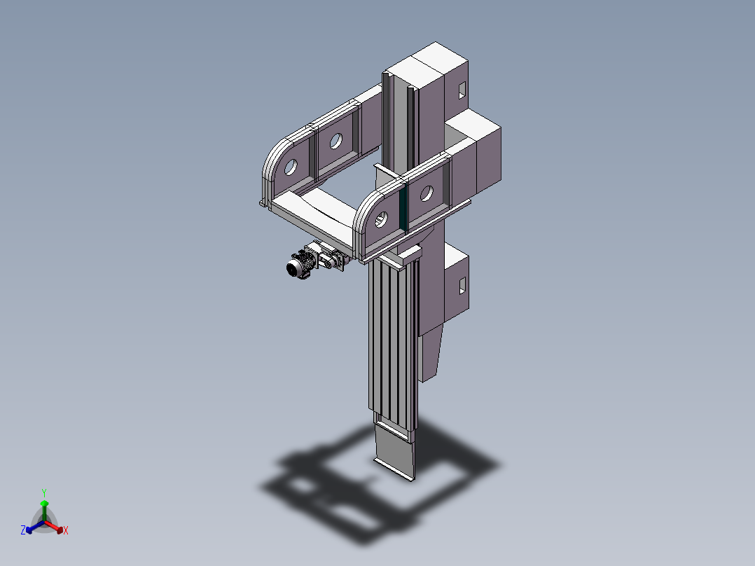 896龙门刨床正等轴测图