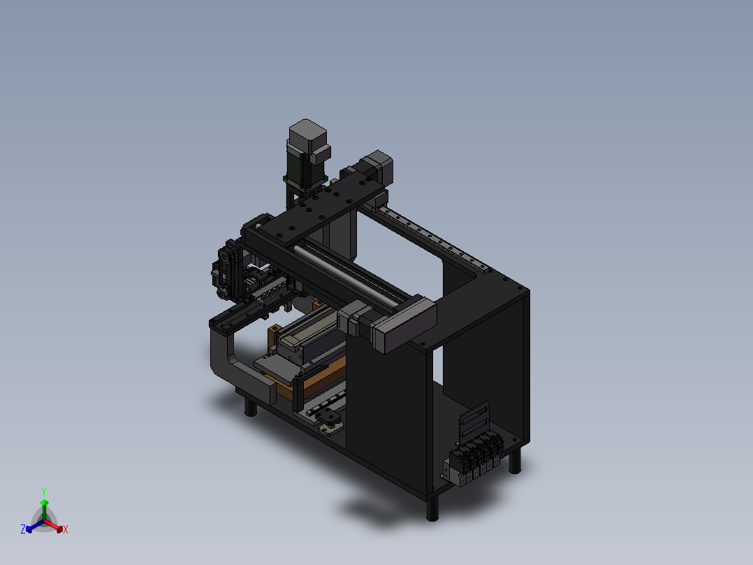 SMD线圈焊接机(STP)正等轴测图