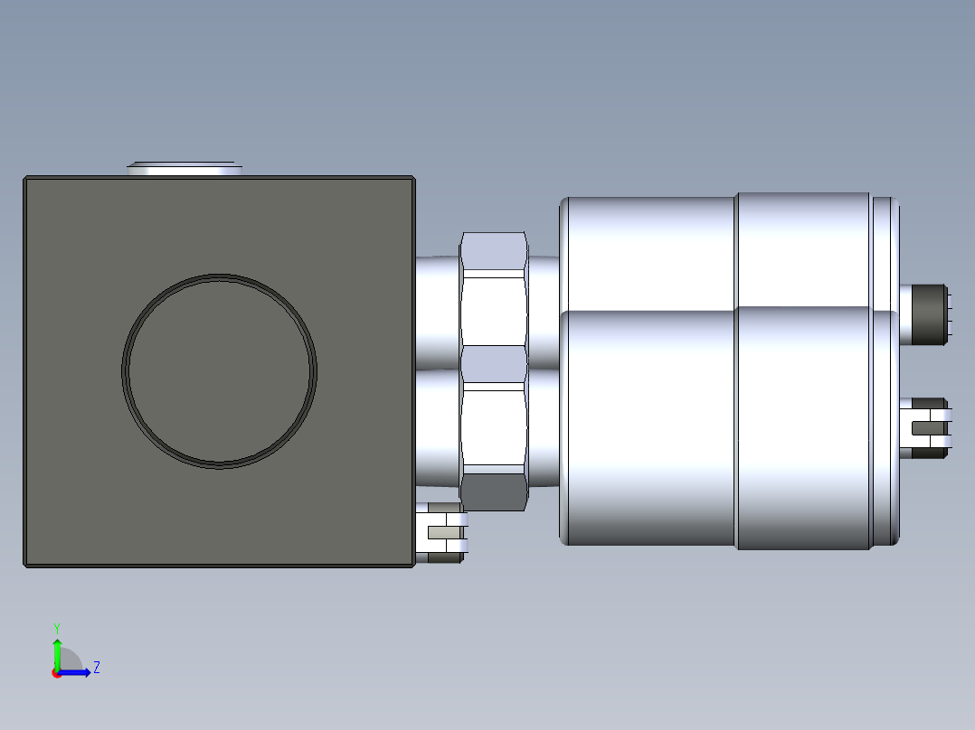 KOSMEKBEQ02□0-0GA多系列多零件图纸模型多系列多零件图纸模型左视图