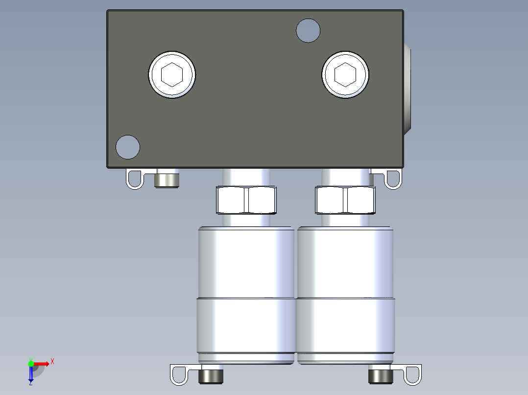 KOSMEKBEQ02□0-0GA多系列多零件图纸模型多系列多零件图纸模型俯视图