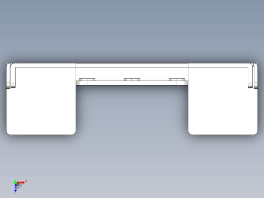 基恩士VT3-V7R_wall-bracketA+B+C_kc图纸模型俯视缩略图