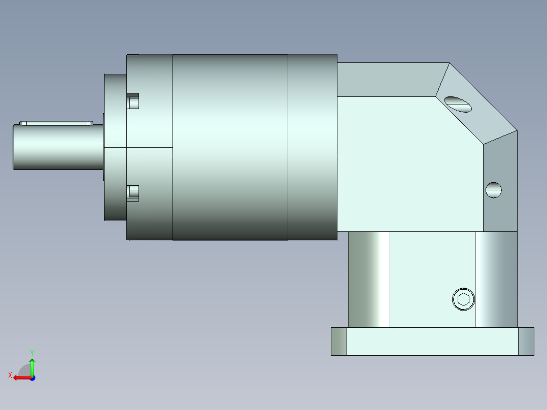 直齿ZPLE160-L3-LC 42-114.3-200-M12.stp后视图