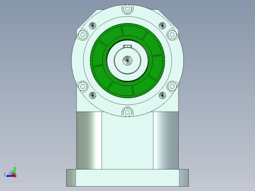直齿ZPLE160-L3-LC 42-114.3-200-M12.stp右视缩略图