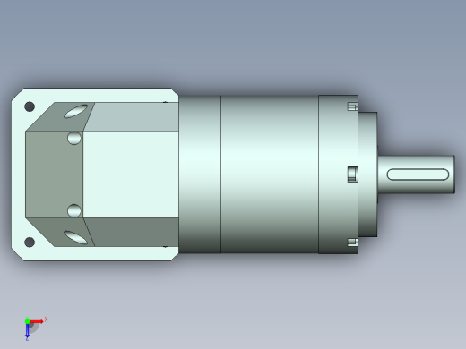 直齿ZPLE160-L3-LC 42-114.3-200-M12.stp俯视缩略图