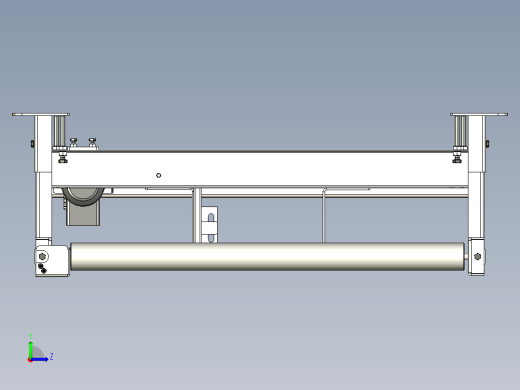 滚筒输送机roller-conveyor-83-STP OBJ左视缩略图