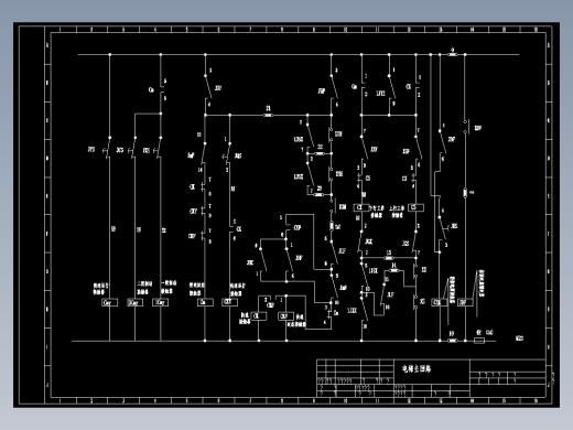 电梯电梯主回路图纸