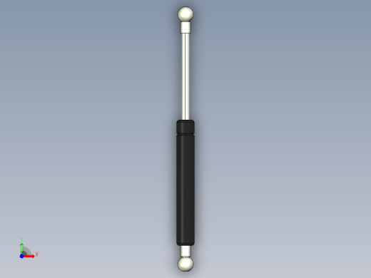 Q气压弹簧B310000043(8KG L260 和尚頭)前视缩略图