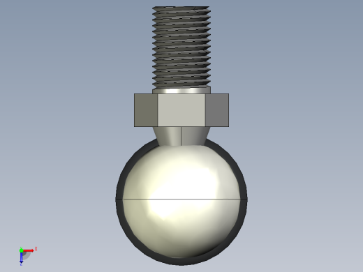 Q气压弹簧B310000043(8KG L260 和尚頭)俯视缩略图