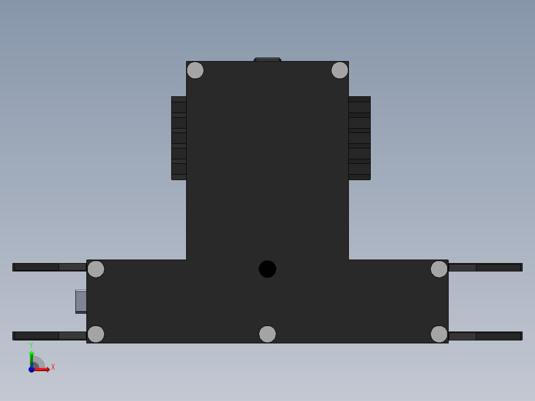 机床工作台前视图