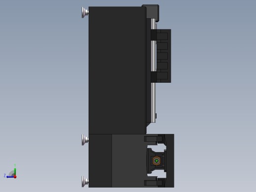 机床工作台右视缩略图