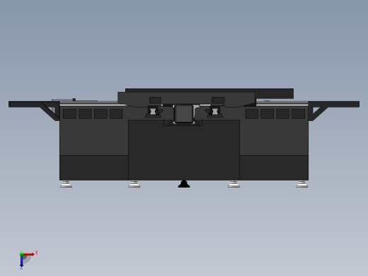 机床工作台俯视缩略图