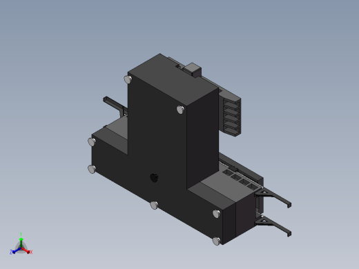 机床工作台正等轴测缩略图