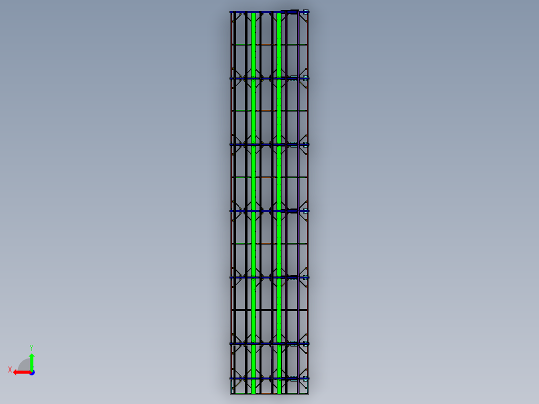 停车棚 停车楼 (6)后视图