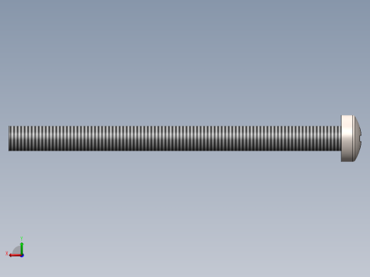 螺丝 M3 十字盘头-M3 x 40 Screw head.SLDPRT后视缩略图